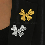 Elegant Stainless Steel Butterfly Bow Brooch for Women Party Accessories