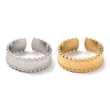 304 Stainless Steel Open Cuff Rings QO4621