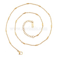 18k Gold Color Chain Necklace Stainless Steel DIY Jewelry Accessories. ZK1552