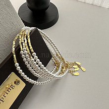 S925 Silver Unique Design Pearl Bracelet Simple Fashion Jewelry TB6450