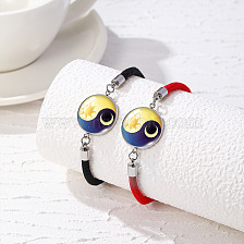 Night Glow Bracelet for Couples, Yin Yang Hand Band