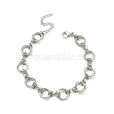 304 Stainless Steel Rings Link Chain Bracelet