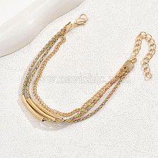 Beach Ocean Style Shell Pendant Multi-layer Rope Anklet Women Vacation Foot Jewelry.