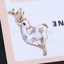 Christmas Deer Brooch for Elegant Animal-themed Outfit.