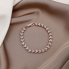 1 Piece Fashion Geometric Alloy Plating Rhinestones Women'S Bracelets