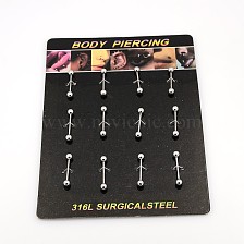 316L Surgical Stainless Steel Tongue Rings, Straight Barbell, Lip Piercing Jewelry