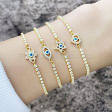 European And American Bracelet Devil's Eyes Geometric Heart-shaped Bracelet