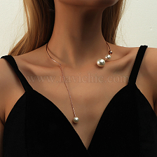 Exaggerated Fashion Pearl Necklace Women Trendy Unique Design Collar Pendant