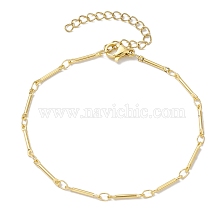 Brass Bar Link Chain Bracelets for Women Men