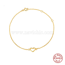 S925 Silver Chic Bracelet: Elegant, Unique, Fashionable Heart-shaped Accessory