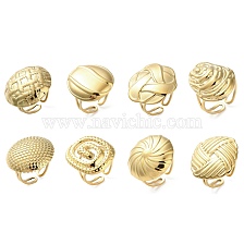 304 Stainless Steel Finger Rings, Real 18K Gold Plated