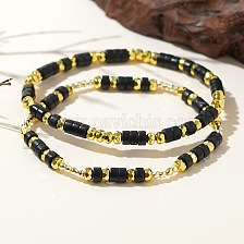 Bohemian Vacation Style Black Gemstone Bracelet Couple Gift High-end Design