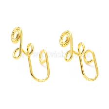 Brass Nose Rings, Nose Cuff Non Piercing, Clip on Nose Ring for Women Men, Flat Round