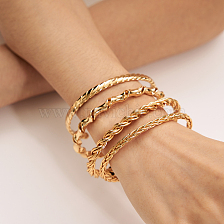 Copper Material European American Romantic Luxury Fashion Retro Gorgeous Bangle