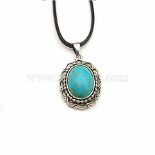 Vintage Crystal Natural Stone Pendant Necklace Yoga Spirit Pendant Natural Stone