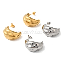 304 Stainless Steel Teardrop Stud Earrings