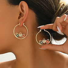 Geometric Retro Casual Earrings Set, Fashionable and Elegant Gold Plated.