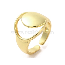 Rack Plating Brass Finger Ring, Cuff Ring, Long-Lasting Plated, Cadmium Free & Lead Free