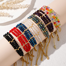 Colorful Crystal Bracelet Fashion Beach Style Women's Beaded Jewelry