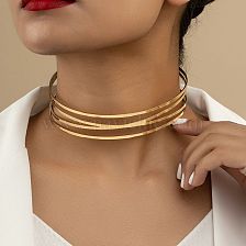 1 Piece Retro Geometric Alloy Hollow Out Women'S Choker