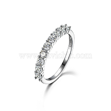 S925 Sterling Silver Diamond Ring Fashion Classic Stackable Ring