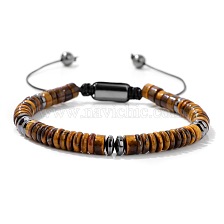 Tiger Eye Stone Beaded Bracelet Men's Fashion Pull-out Bracelet