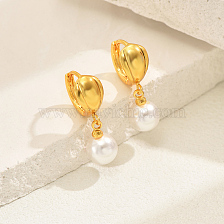 Fashionable Retro Casual Heart-shaped Earrings for Women, Gold Plated Under 18K