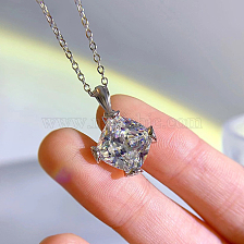 S925 Silver High Carbon Diamond Geometric Collar Necklace Luxury