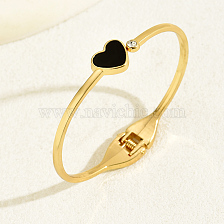 Fashionable Adjustable Heart Bracelet for Women, Simple and Versatile Gold Plated.