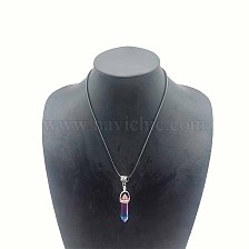 Fashionable Natural Stone Hexagonal Prism Pendant