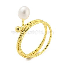 Natural Pearl Finger Ring, Brass Finger Ring