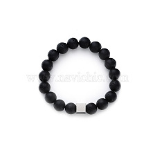 Geometric Volcanic Stone Bracelet Unisex High-end Minimalist Fashion Jewelry