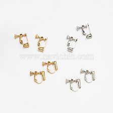 1 Pair Fashion Geometric Solid Color Metal Plating Women'S Ear Clips