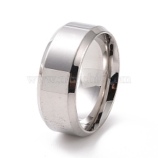 201 Stainless Steel Plain Band Ring for Women