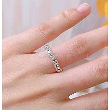 Korean Fashion Elastic Single Row Diamond Ring