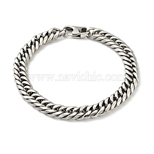 201 Stainless Steel Cuban Link Chains Bracelet for Men Women