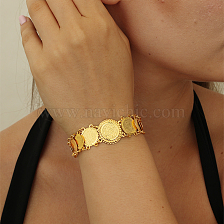 Luxurious Middle Eastern Coin Bracelet for Festive Ramadan Attire.