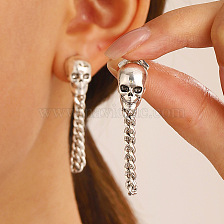 Vintage Punk Skull Jewelry Set for Women, Perfect for Parties and Dates.