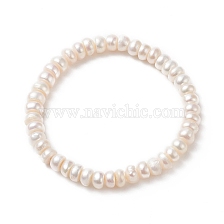 Natural Pearl Beaded Stretch Bracelets for Women