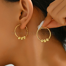 Stainless Steel Hollow Ball Earrings for Women Daily Commute Accessories