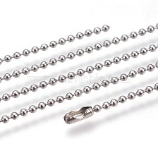 304 Stainless Steel Ball Chain Necklaces