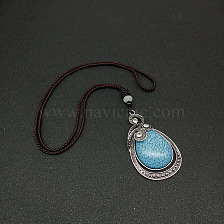 Diamond gemstone pendant necklace