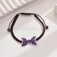 Elegant Adjustable Woven Moon Shape Women's Bracelet Hand Chain