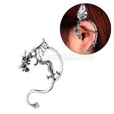 Alloy Dragon Stud Earrings, Climber Wrap Around Earrings for Men Women