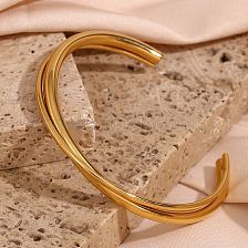 1 Piece Simple Style Solid Color Stainless Steel Plating Bangle