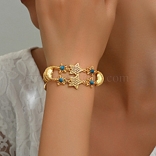 Vintage Hollow Flower Women's Bracelet Hand Chain for Commuting and Vacation.