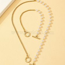 Simple Style Pearl Alloy Plating Pearl Necklace