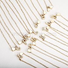 1 Piece Simple Style Letter Heart Shape Alloy Plating Women'S Pendant Necklace