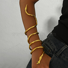 Creative European American Style Snake Shape Iron Bangle Bracelet