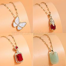 Elegant Modern Style Devil'S Eye Flower Copper Zircon Pendant Necklace In Bulk